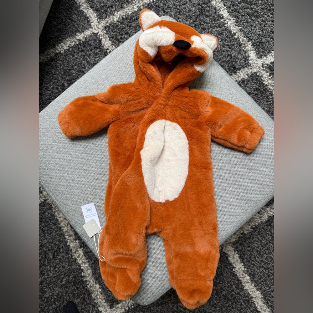 MORI Fox-Themed Hooded Costume.  3-6 months